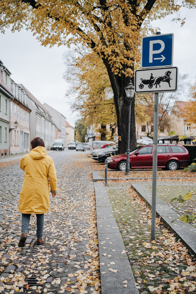 Pferdekutschen Parkplatz in Neuruppin