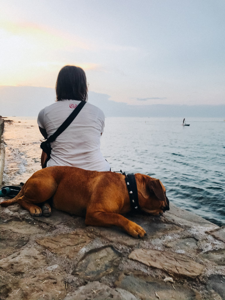 Piran Stellplatz mit Blick auf das Mittelmeer, Lisa Ludwig und Frau Maier 